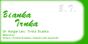 bianka trnka business card